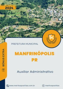 Apostila Auxiliar Administrativo Prefeitura Manfrinópolis PR 2024