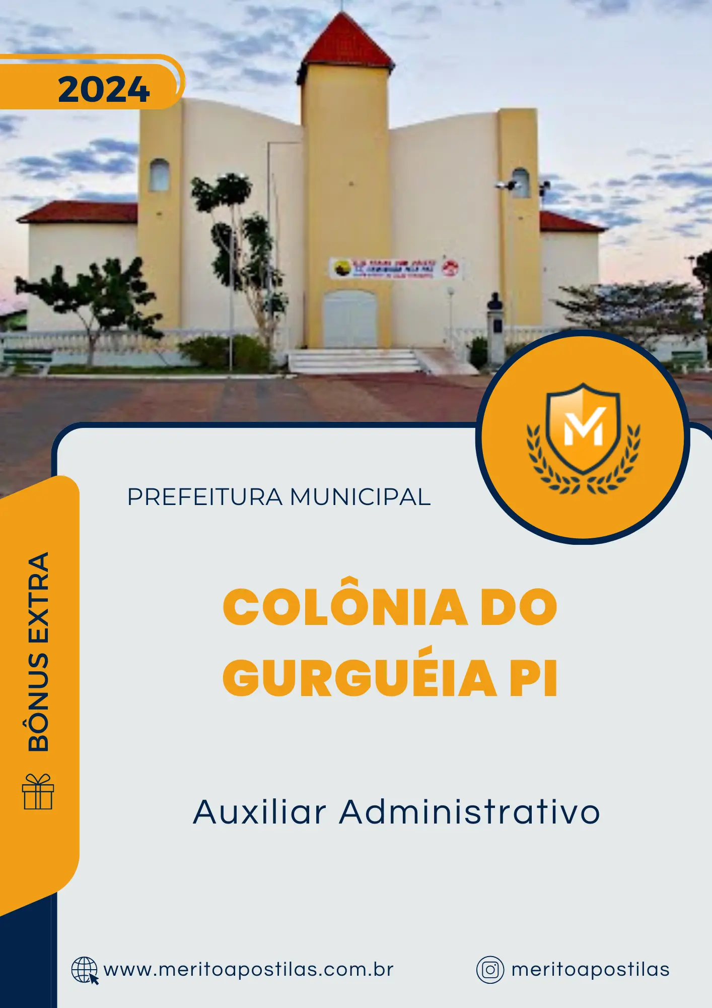 Apostila Auxiliar Administrativo Prefeitura de Colônia do Gurguéia PI 2024