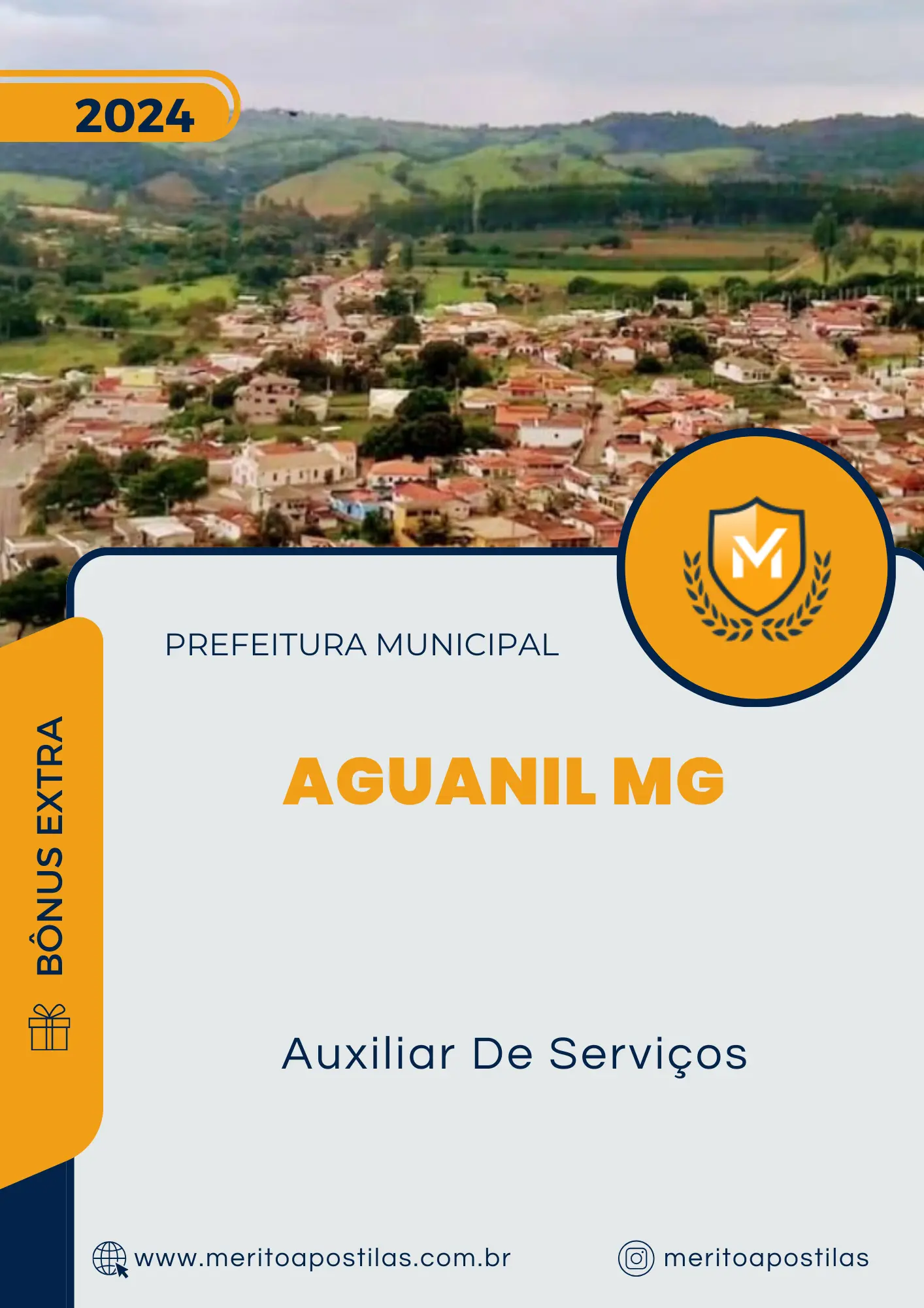 Apostila Auxiliar De Serviços Prefeitura Aguanil MG 2024