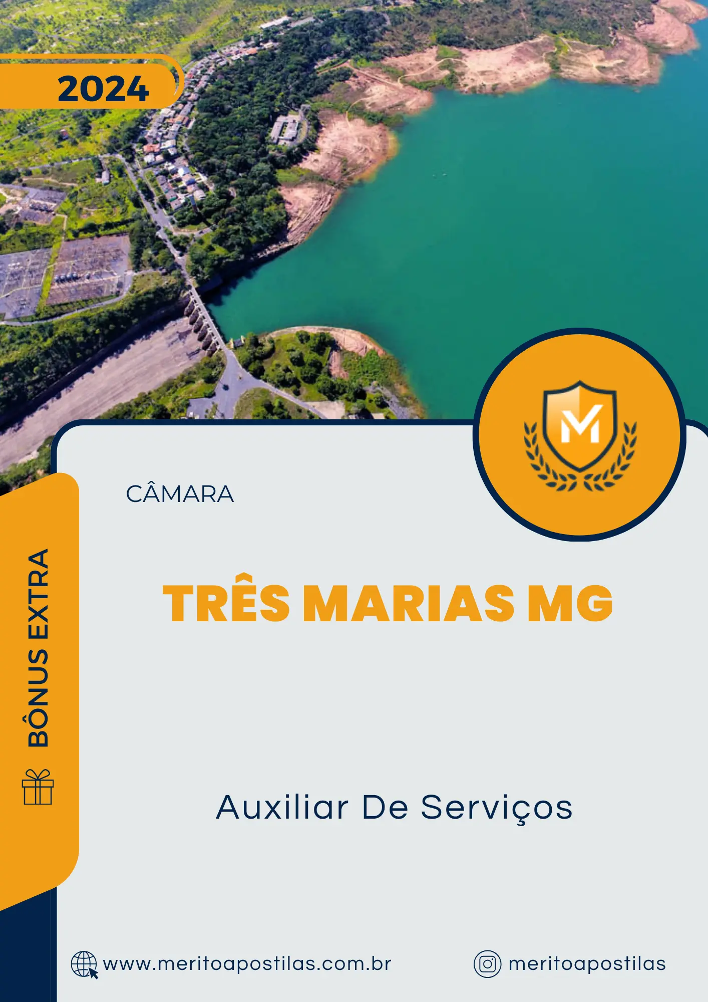 Apostila Auxiliar De Serviços Câmara de Três Marias MG 2024