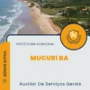Apostila Auxiliar De Serviços Gerais Prefeitura de Mucuri BA 2024