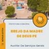 Apostila Auxiliar De Serviços Gerais Prefeitura Brejo da Madre de Deus PE 2024