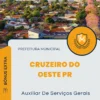 Apostila Auxiliar De Serviços Gerais Prefeitura de Cruzeiro do Oeste PR 2024
