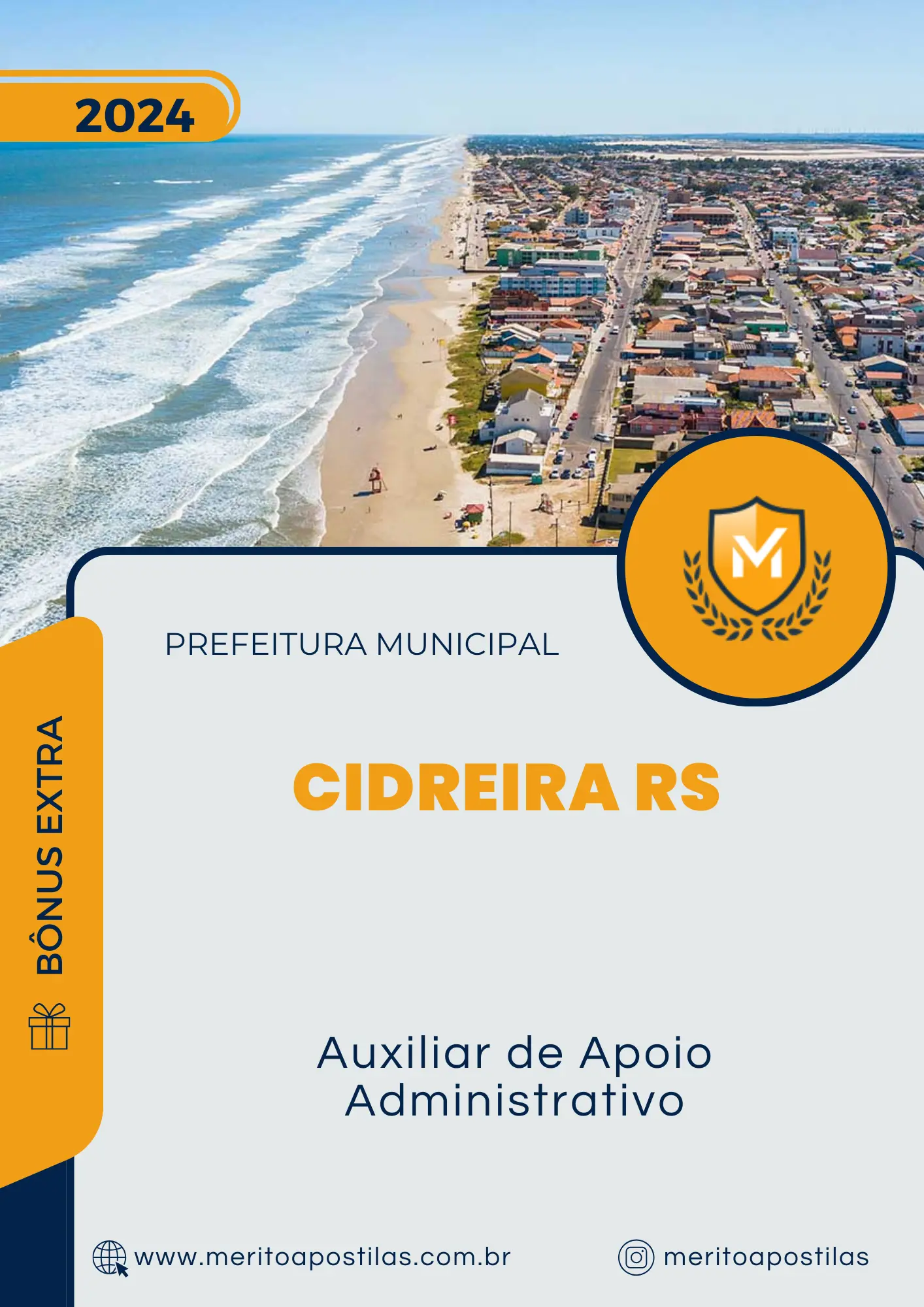 Apostila Auxiliar de Apoio Administrativo Prefeitura de Cidreira RS 2024