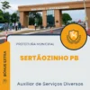 Apostila Auxiliar de Serviços Diversos Prefeitura de Sertãozinho PB 2024