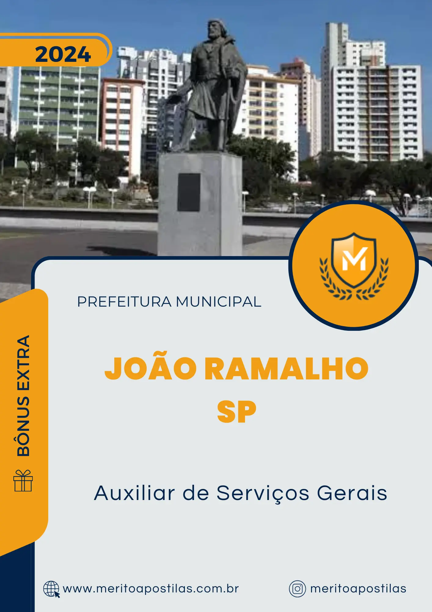 Apostila Auxiliar de Serviços Gerais Prefeitura de João Ramalho SP 2024