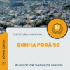 Apostila Auxiliar de Serviços Gerais Prefeitura de Cunha Porã SC 2024