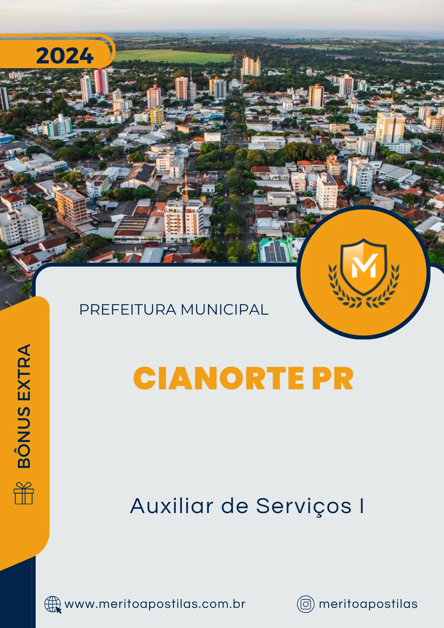Apostila Auxiliar de Serviços I Prefeitura Cianorte PR 2024