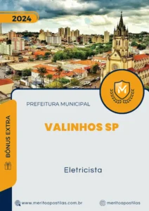 Apostila Eletricista Prefeitura de Valinhos SP 2024