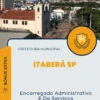 Apostila Encarregado Administrativo E De Serviços Prefeitura de Itaberá SP 2024