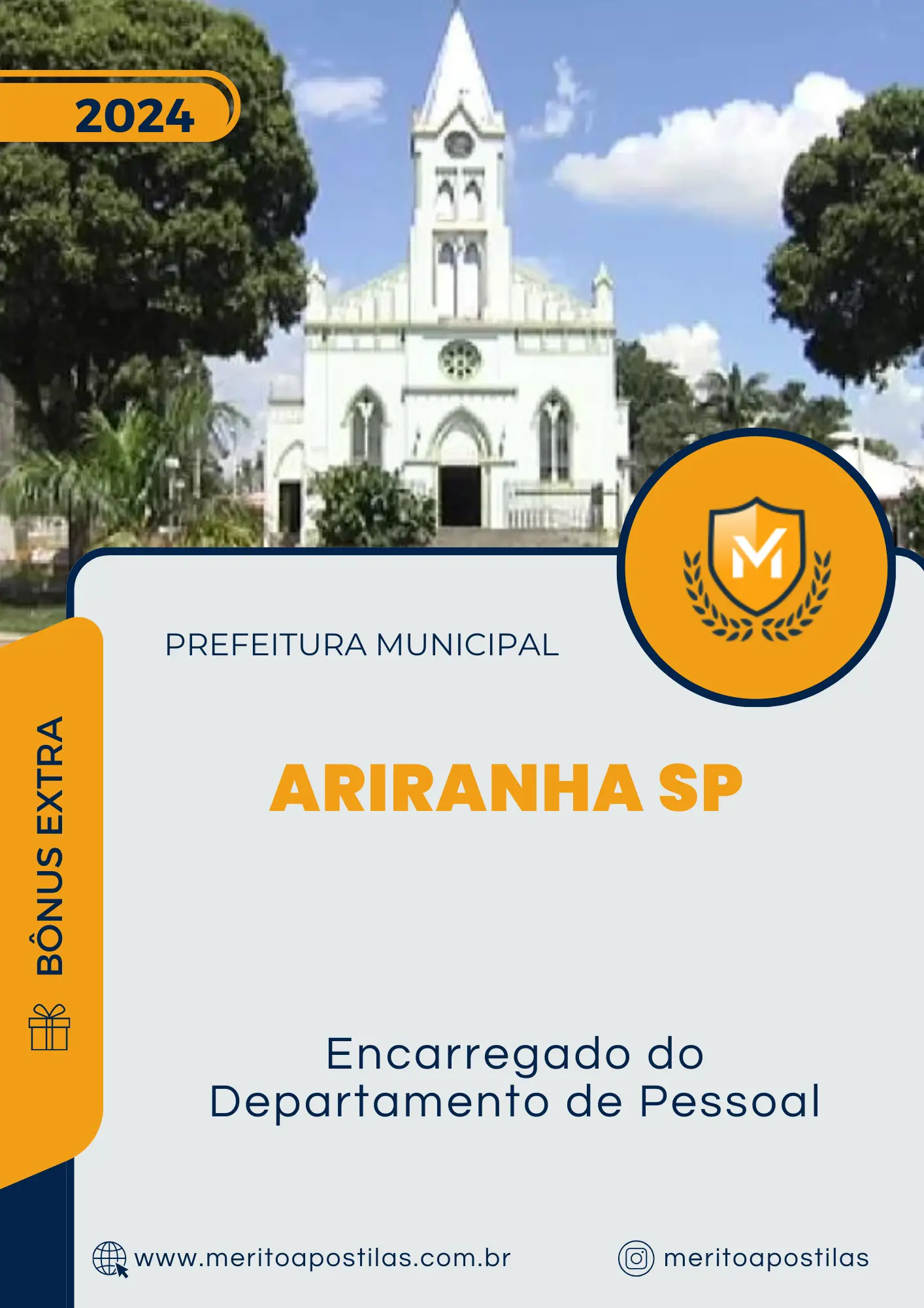 Apostila Encarregado do Departamento de Pessoal Prefeitura de Ariranha SP 2024