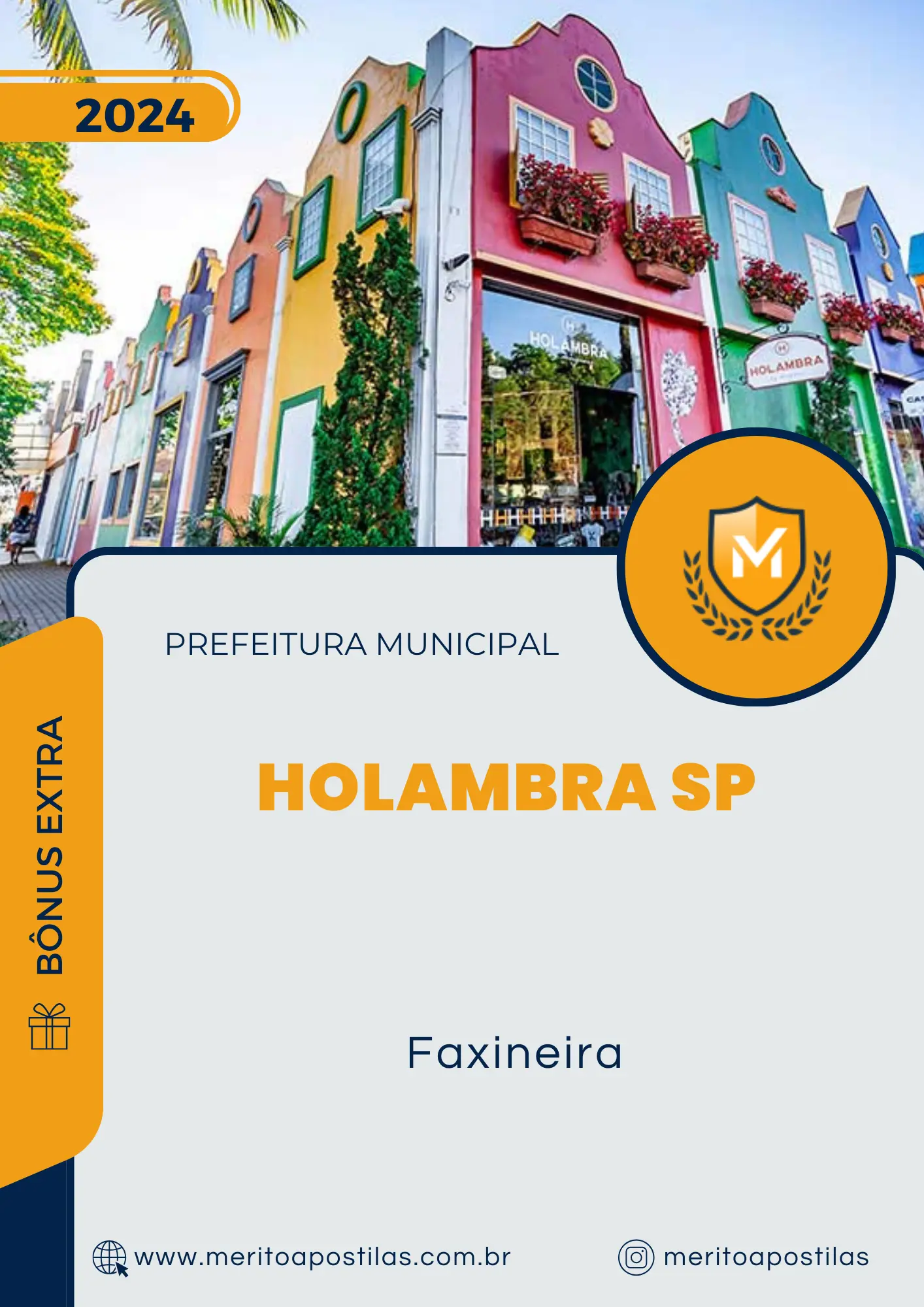 Apostila Faxineira Prefeitura de Holambra SP 2024