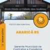 Apostila Gerente Municipal de Contratos e Convênios Prefeitura de Araricá RS 2024