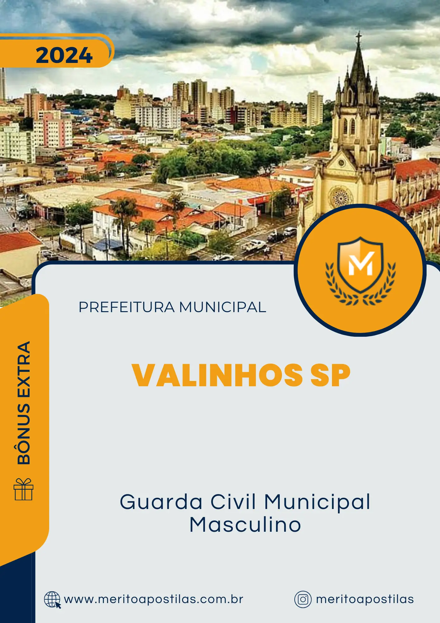 Apostila Guarda Civil Municipal Masculino Prefeitura de Valinhos SP 2024