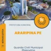 Apostila Guarda Civil Municipal Masculino Prefeitura de Araripina PE 2024