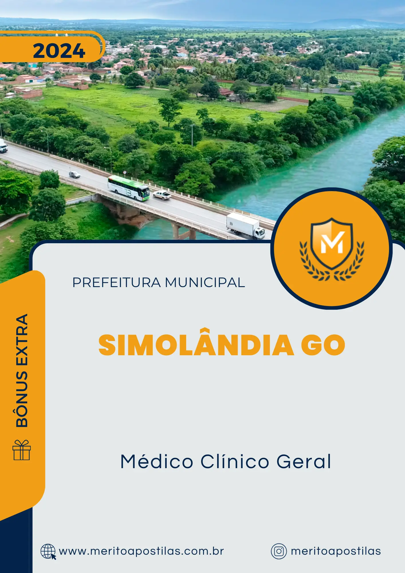 Apostila Médico Clínico Geral Prefeitura de Simolândia GO 2024