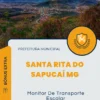 Apostila Monitor De Transporte Escolar Prefeitura de Santa Rita do Sapucaí MG 2024
