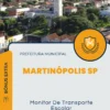 Apostila Monitor De Transporte Escolar Prefeitura de Martinópolis SP 2024