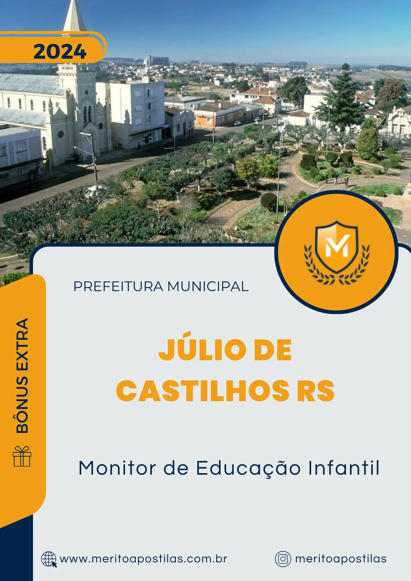 Apostila Monitor de Educação Infantil Prefeitura de Júlio de Castilhos RS 2024