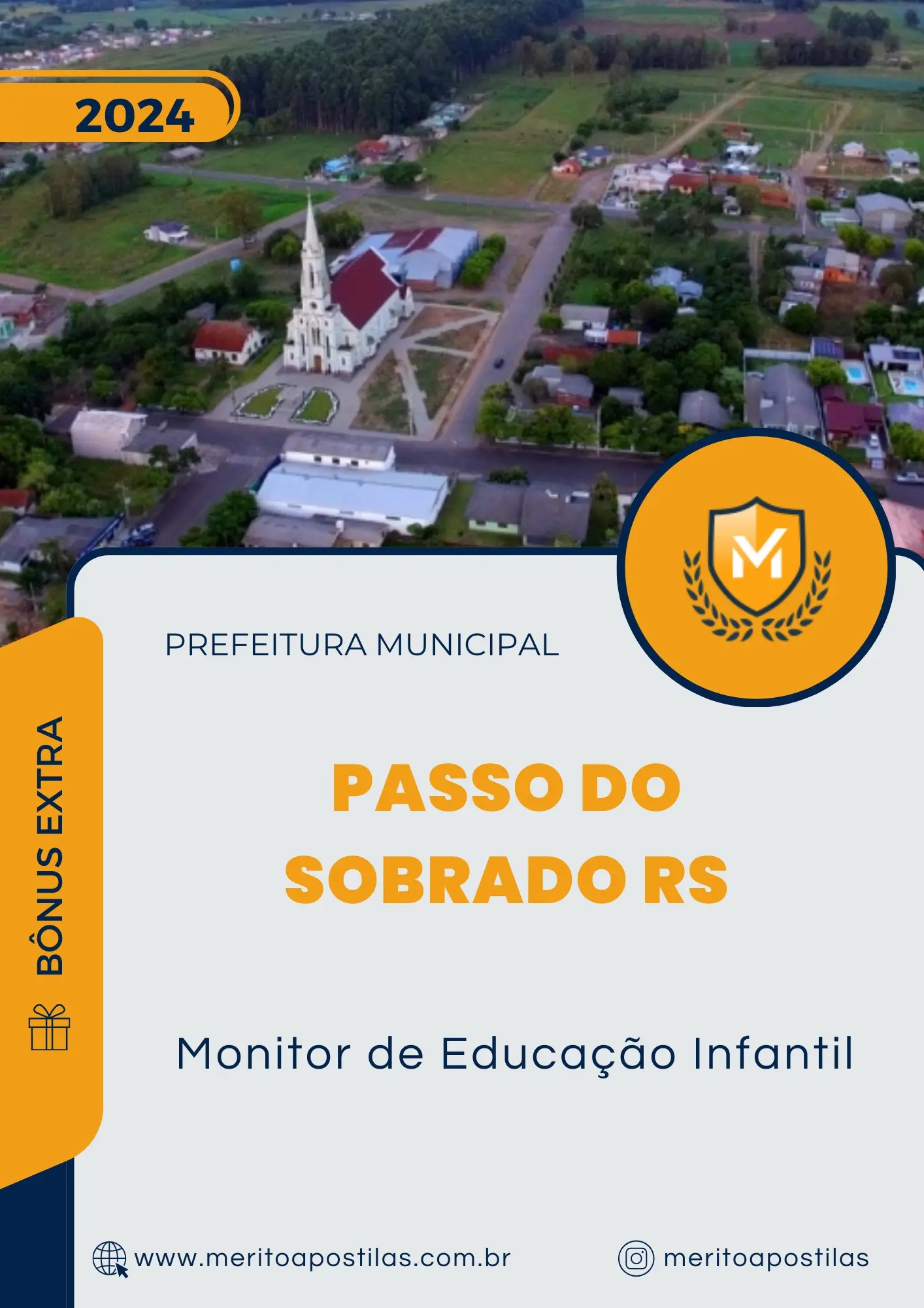 Apostila Monitor de Educação Infantil Prefeitura de Passo do Sobrado RS 2024