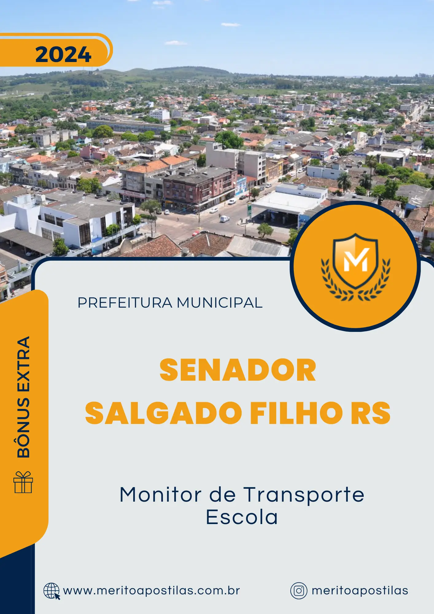 Apostila Monitor de Transporte Escola Prefeitura de Senador Salgado Filho RS 2024