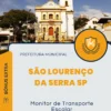 Apostila Monitor de Transporte Escolar Prefeitura de São Lourenço da Serra SP 2024