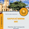 Apostila Monitor de Transporte Escolar Prefeitura Sapucaí Mirim MG 2024