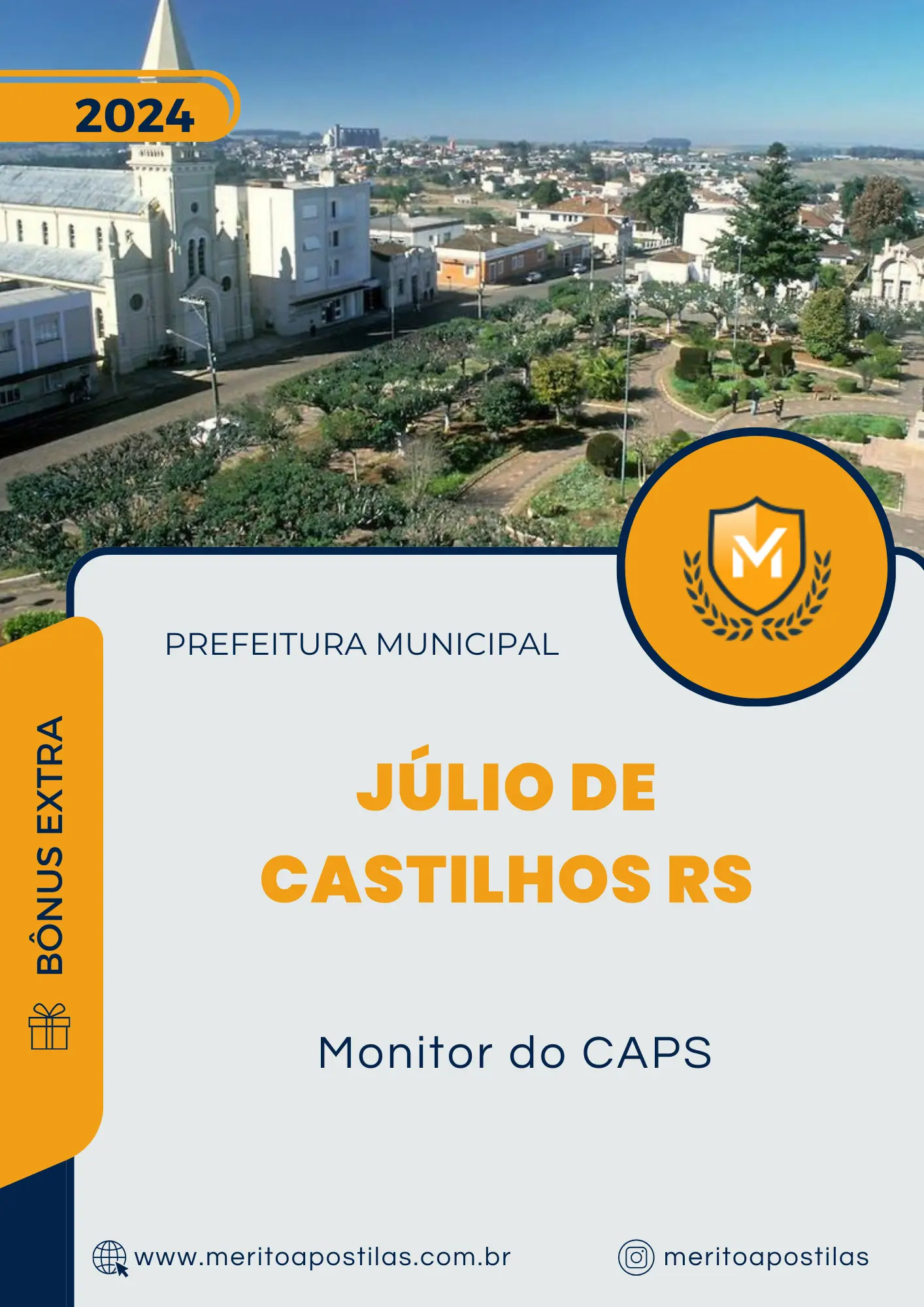 Apostila Monitor do CAPS Prefeitura de Júlio de Castilhos RS 2024