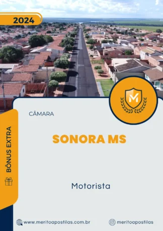 Apostila Motorista Câmara de Sonora MS 2024