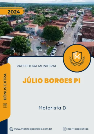 Apostila Motorista D Prefeitura Júlio Borges PI 2024