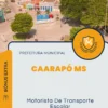 Apostila Motorista De Transporte Escolar Prefeitura Caarapó MS 2024