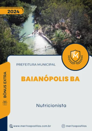 Apostila Nutricionista Prefeitura de Baianópolis BA 2024
