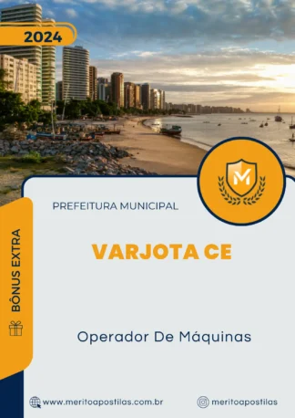 Apostila Operador De Máquinas Prefeitura de Varjota CE 2024