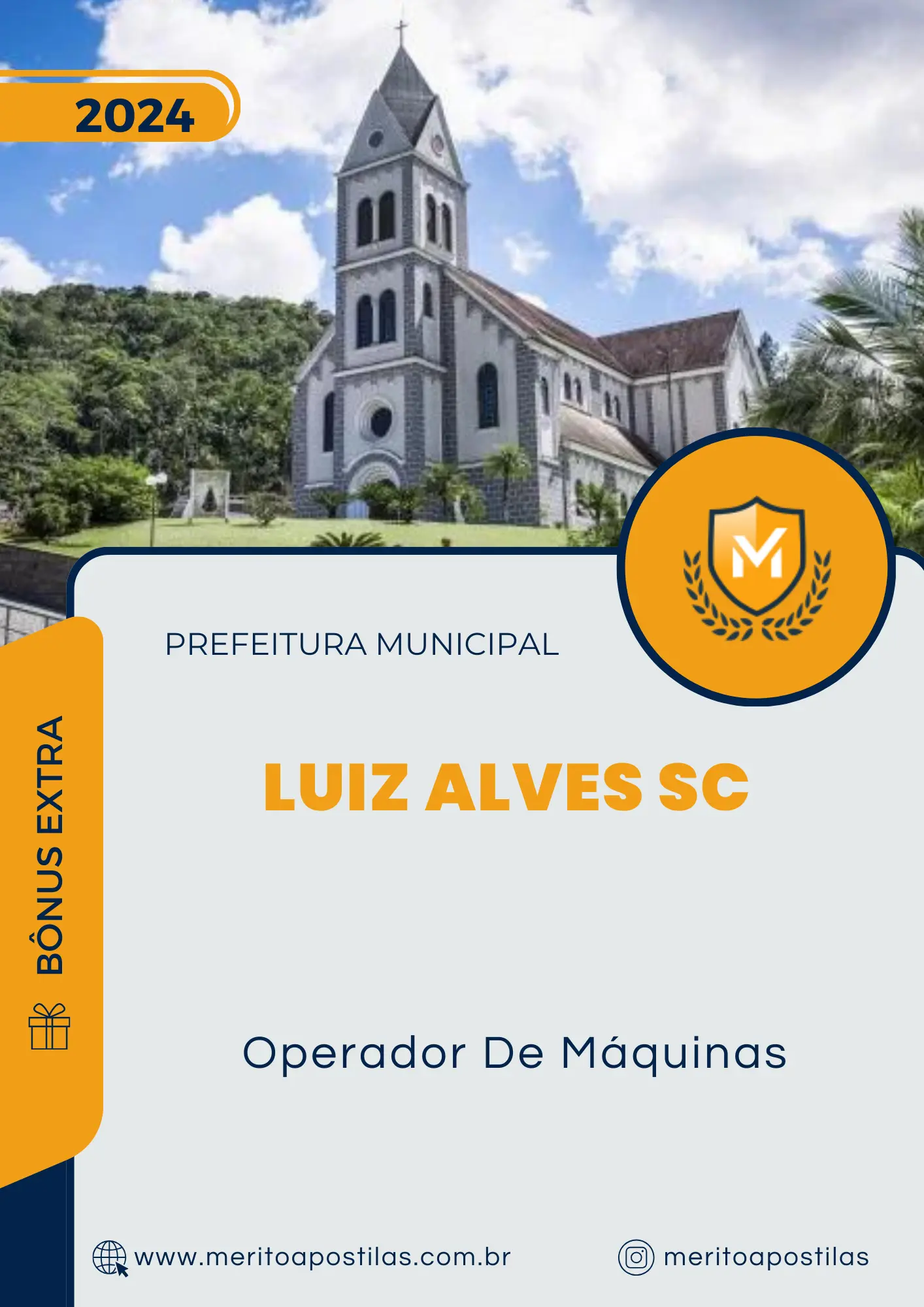 Apostila Operador De Máquinas Prefeitura de Luiz Alves SC 2024