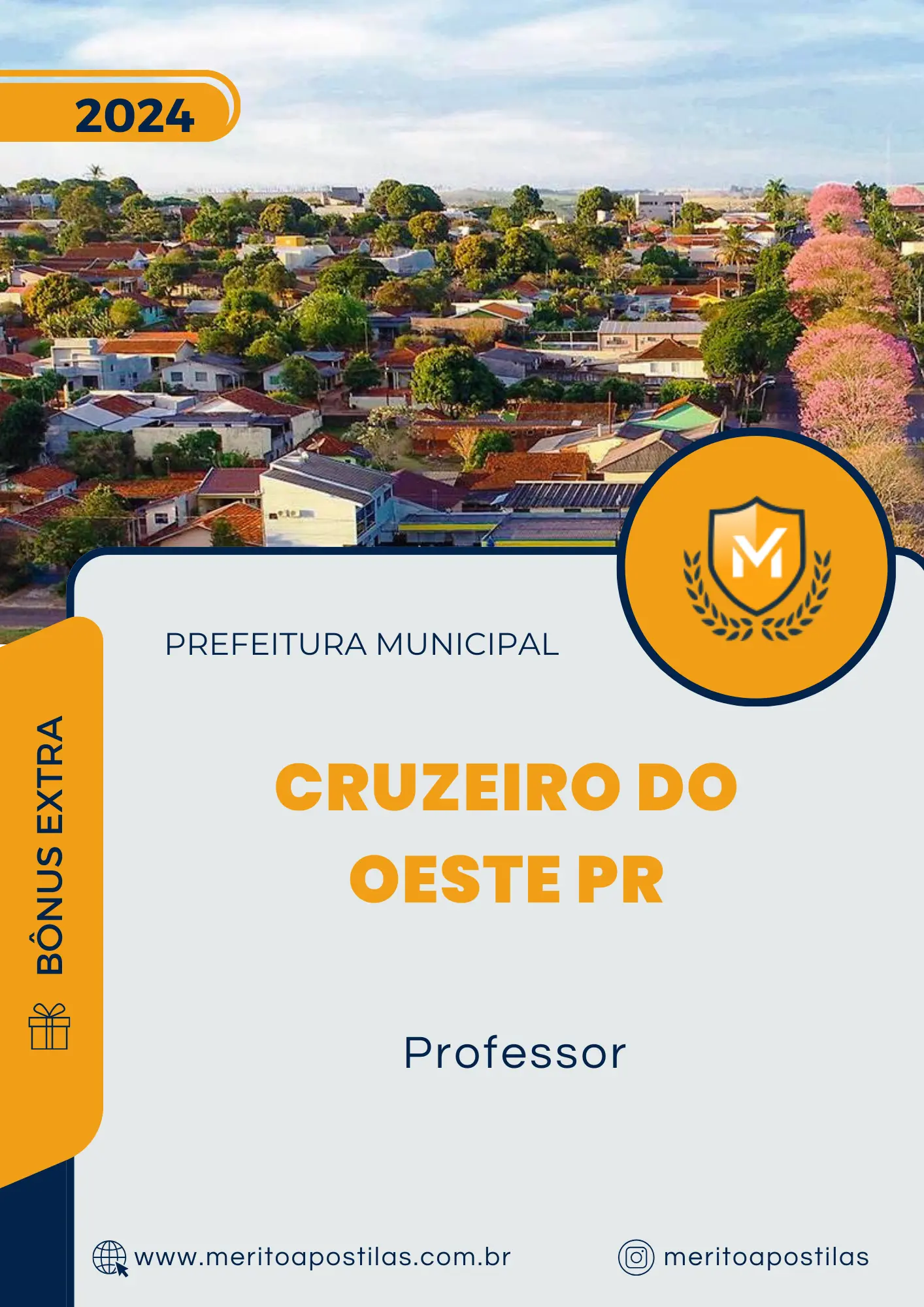 Apostila Professor Prefeitura de Cruzeiro do Oeste PR 2024