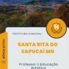 Apostila Professor II Educação Artística Prefeitura de Santa Rita do Sapucaí MG 2024
