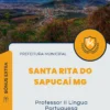 Apostila Professor II Língua Portuguesa Prefeitura de Santa Rita do Sapucaí MG 2024