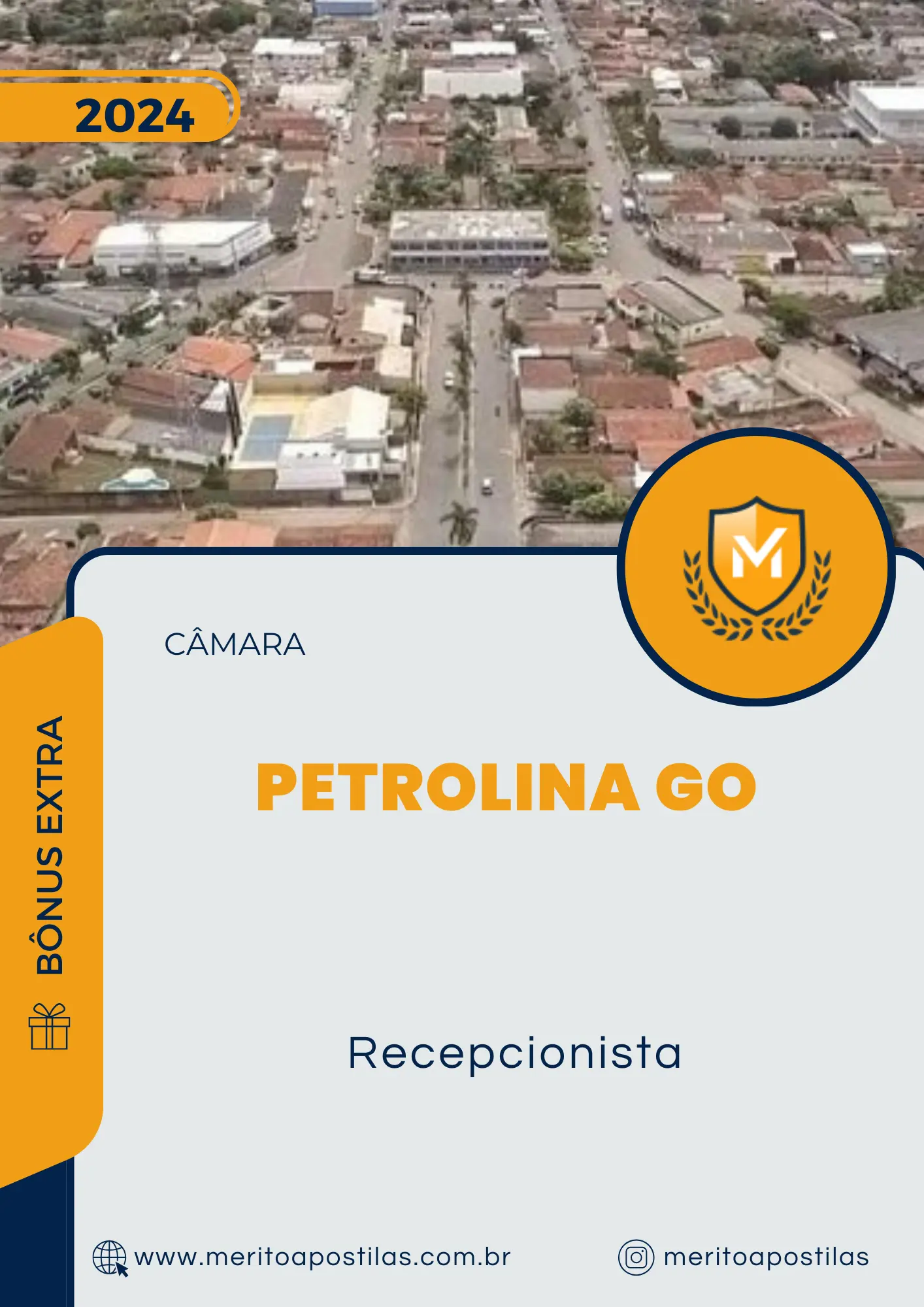 Apostila Recepcionista Câmara de Petrolina GO 2024