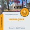 Apostila Servente de Limpeza Prefeitura de Iguaraçu PR 2024