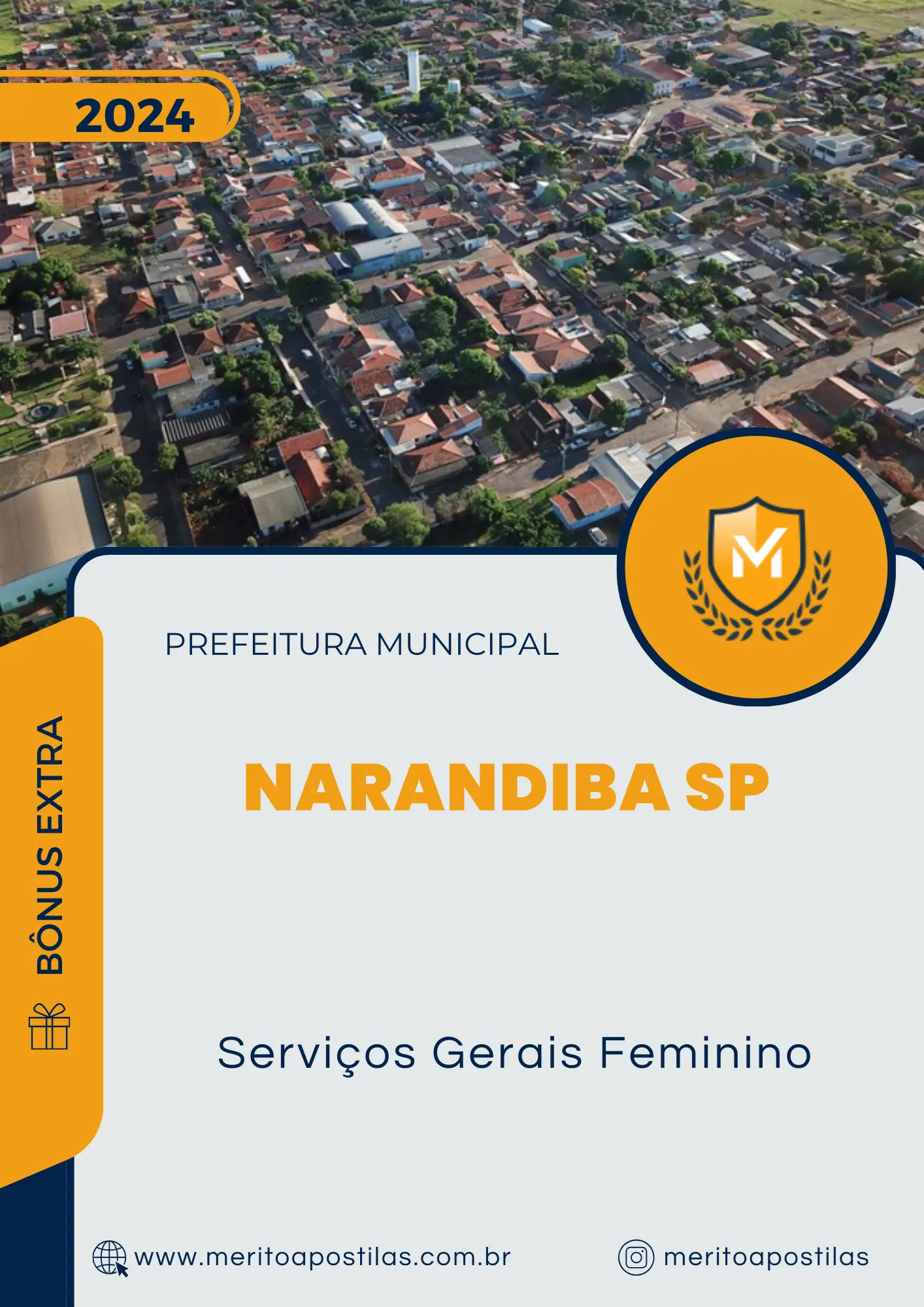 Apostila Serviços Gerais Feminino Prefeitura de Narandiba SP 2024