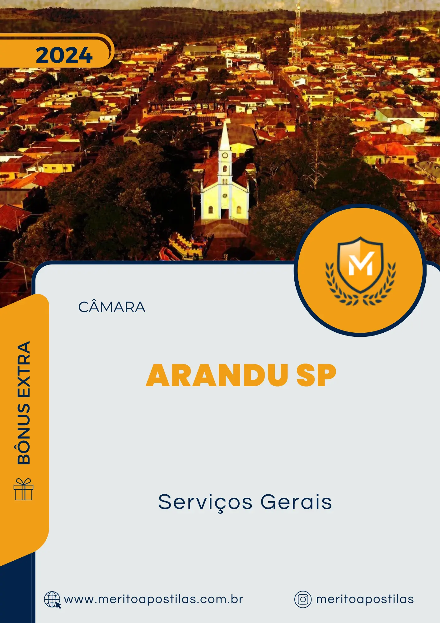 Apostila Serviços Gerais Câmara de Arandu SP 2024