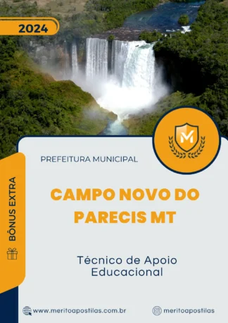 Apostila Técnico de Apoio Educacional Prefeitura Campo Novo do Parecis MT 2024