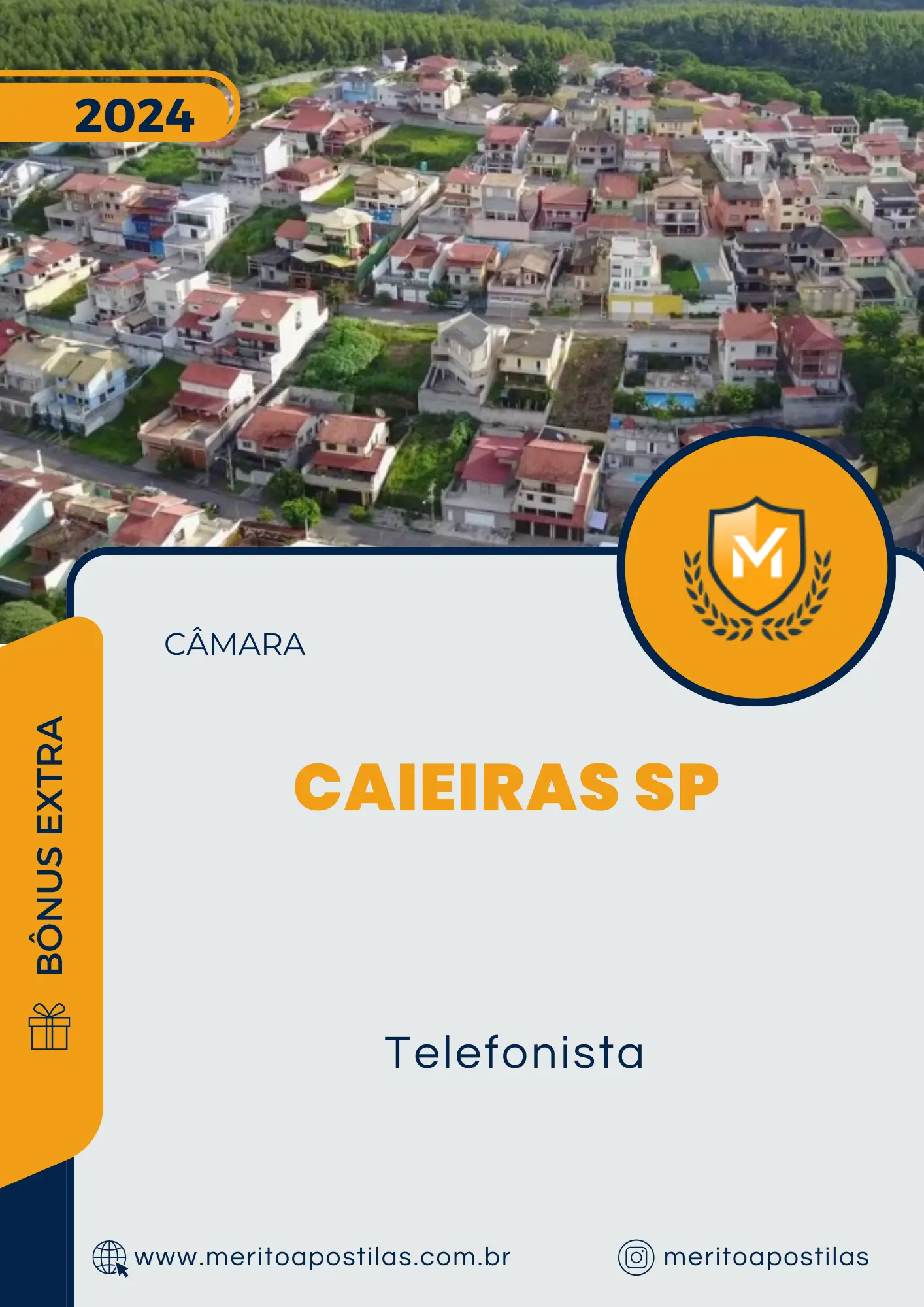 Apostila Telefonista Câmara de Caieiras SP 2024