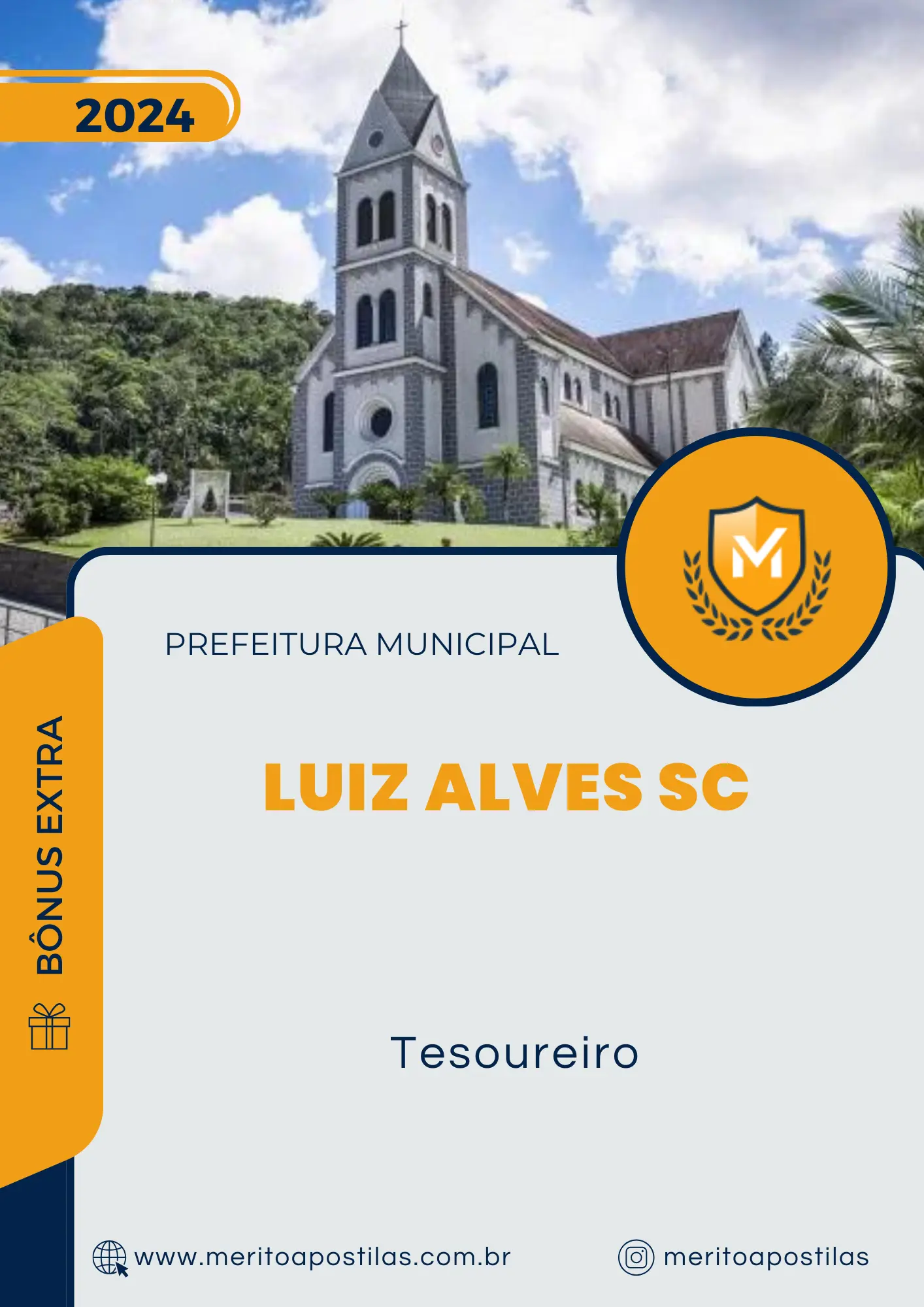 Apostila Tesoureiro Prefeitura de Luiz Alves SC 2024