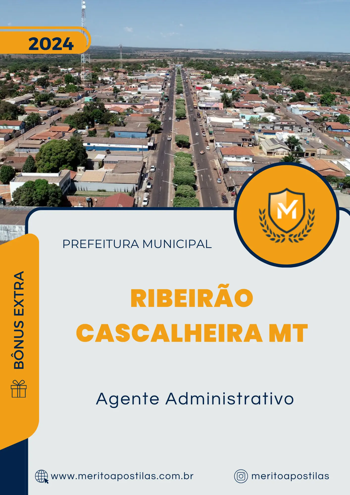 Apostila Agente Administrativo Prefeitura de Ribeirão Cascalheira MT 2024