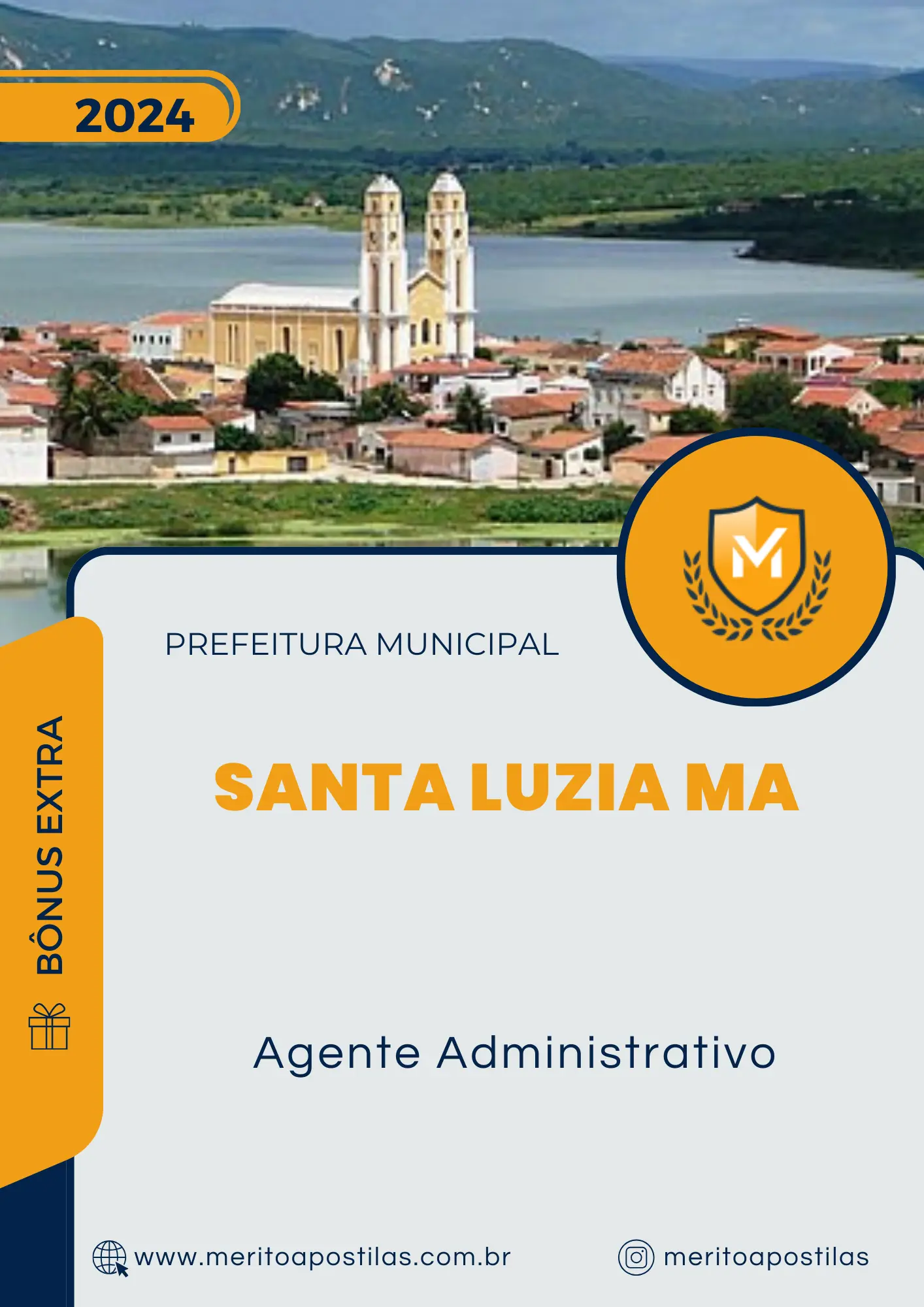 Apostila Agente Administrativo Prefeitura Santa Luzia MA 2024