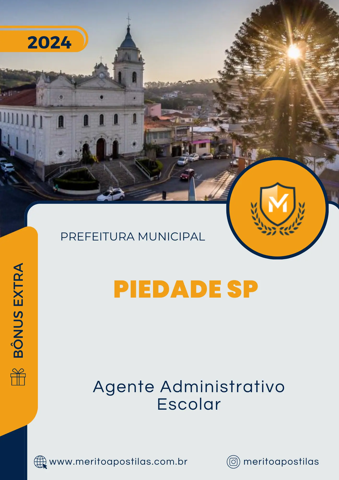Apostila Agente Administrativo Escolar Prefeitura de Piedade SP 2024