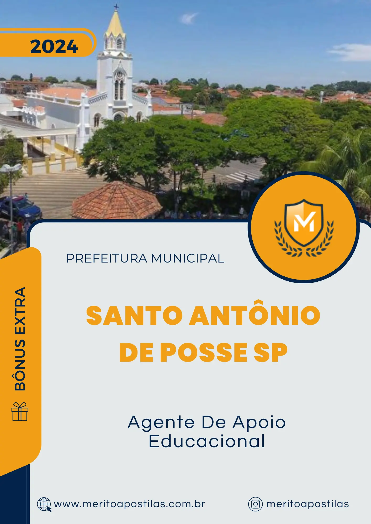 Apostila Agente De Apoio Educacional Prefeitura Santo Antônio de Posse SP 2024