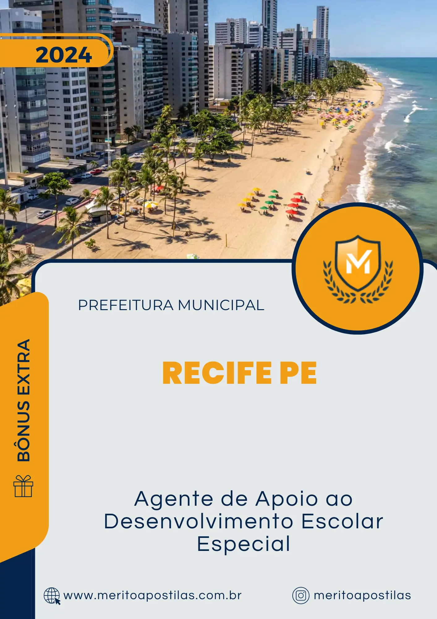 Apostila Agente de Apoio ao Desenvolvimento Escolar Especial Prefeitura de Recife PE 2024