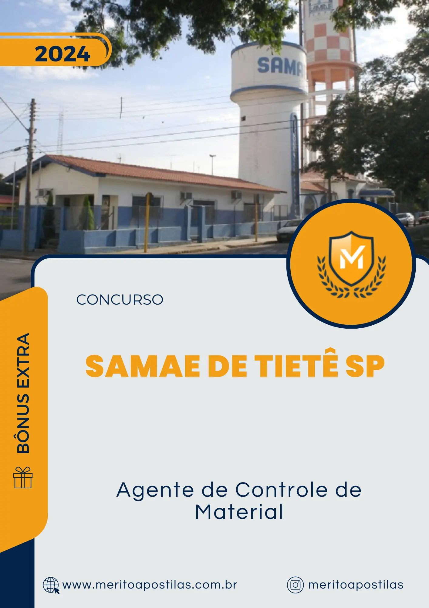 Apostila Agente de Controle de Material Concurso SAMAE de Tietê SP 2024